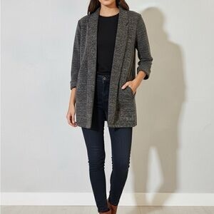 Elegant Dark Gray Women's Blazer